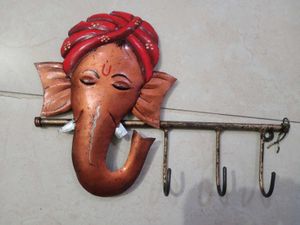 Ganesha metal key holder