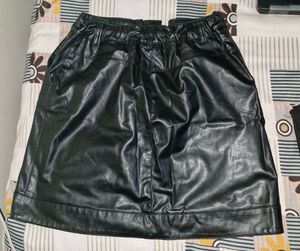 Leather Short Skirt