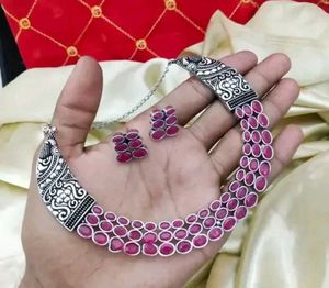 Colorful Gemstone Necklace &amp; Earring Set