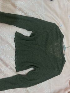 Urban Spoon Olive Green Cardigan