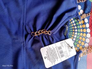 Chic Blue Maxi Slip Dress