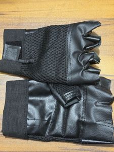 Black Leather Gloves