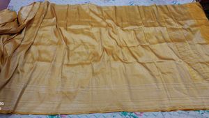 Elegant Yellow Pure Banaras Broked Saree