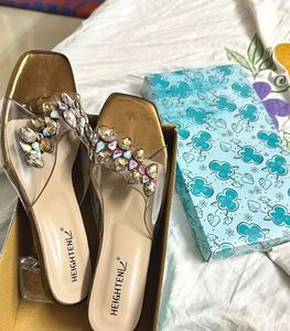 Embellished Crystal Sandals (👡 41 /8 Size)