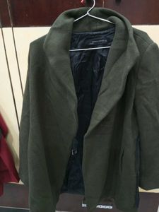 Zara Woman Green Coat
