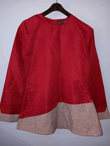 A Cotton Silk Short Kurti For Size XS