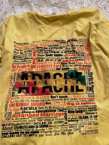 Yellow Apache Indian Graphic T-Shirt