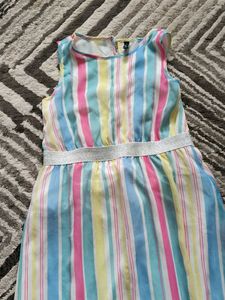 Lightweight Striped Kids Maxi Dress