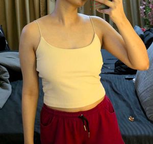 Beige Spaghetti Top