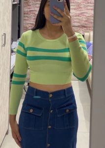 Striped Green Sweater