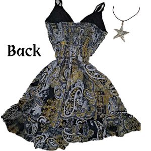 Y2k Paisley Print Dress