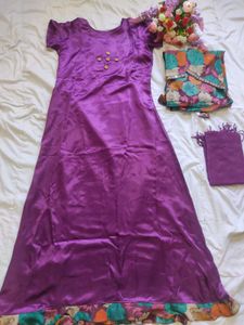 Elegant Purple Kurta Set