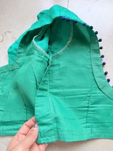 Unused Pure Chiffon Block Print Saree