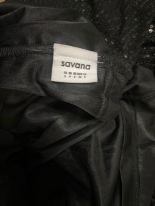 Savana Most Trending Viral  Black Sequin Dress