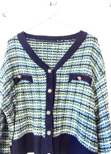 Tweed Style Cardigan