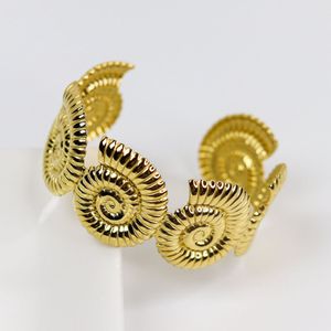 Spiral Shell Bangle Bracelet