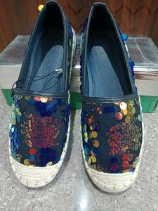 Sequin Embellished Espadrilles