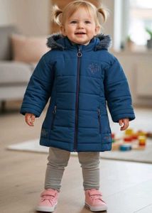 Girls Blue Padded Jacket