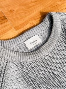 Cozy Gray Knit Sweater