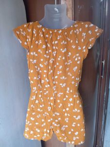 Floral Print Romper