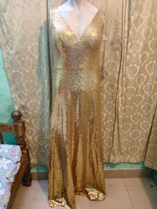 Gold Sequin Gown