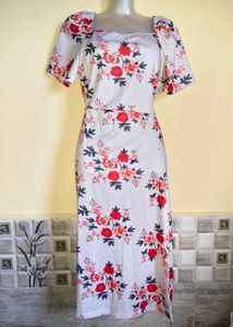 Floral Print Midi Dress