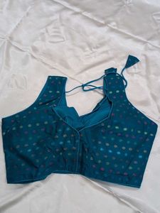 Blue Polka Dot Blouse