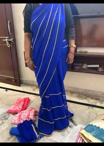 Festive Nevy Blue Saree