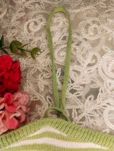 Green Striped Knit Cami