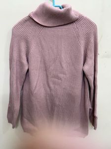 Mauve Turtleneck Sweater