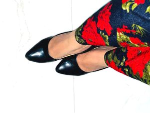 Black Patent Leather Heels