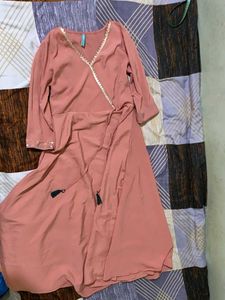 Elegant Pink Kurta With Dupatta