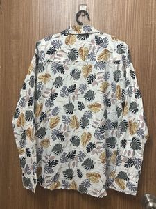Leaf Print Button-Down Shirt