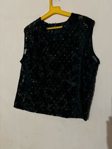 Party Wear Transparent Top