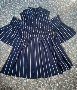 Blue Stripe Top