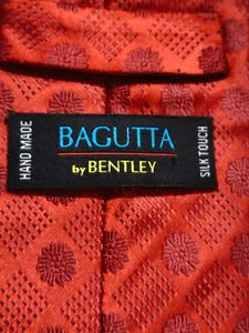 Bagutta By Bentley Red Patterned Silk Tie