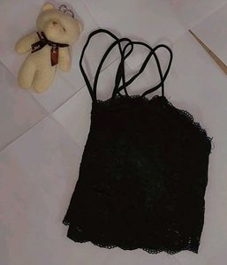 Padded Black Lace Bra
