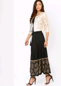 Akkriti long black skirt ethnic