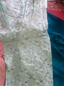 Blue Sequence Kurta