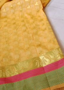 Yellow Floral Saree