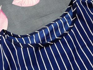 Striped Navy Blue Top