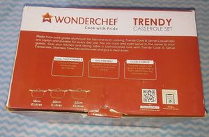 Wonderchef Trendy Casserole Cooking Set