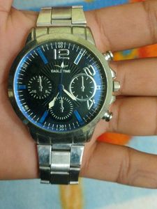 Stylish Silver Eagle Time Watch