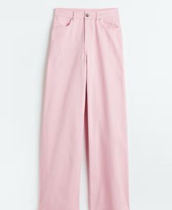 Pink Wide Twill Trouser