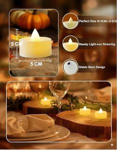 FLAMELESS LED Tea Lights (12)