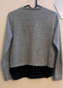 Grey Long Sleeve Top