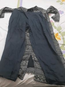 Black Pants &amp; Patterned Top