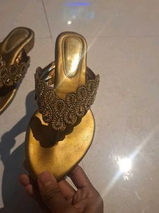 Golden Flats &amp; Sandals