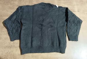 Gray Knit Cardigan