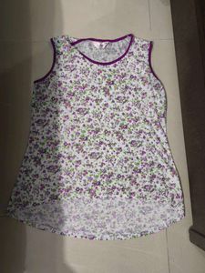 Floral Sleeveless Top Very Soft Material